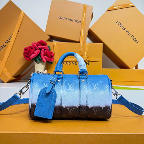 Túi xách LV Keepall Bandoulière 25 Monogram Pigment xanh – M28026 – VIP