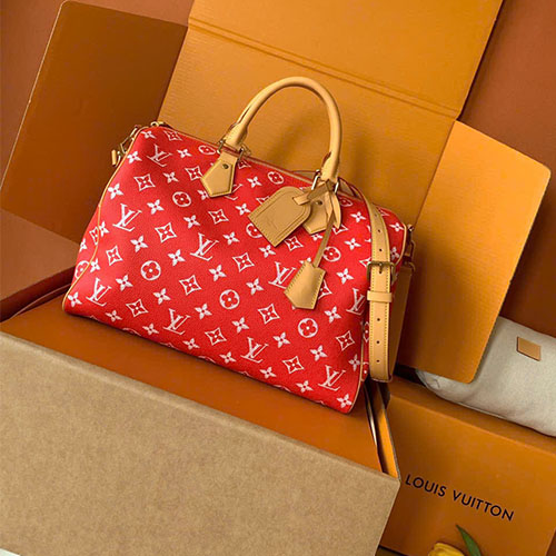 Túi xách LV like auth Sedy Bandoulière 40 Monogram Leather - màu đỏ