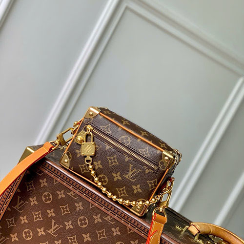 Túi Xách LV Mini Soft Trunk M14729 Màu Nâu Siêu Vip Size 18.5 cm
