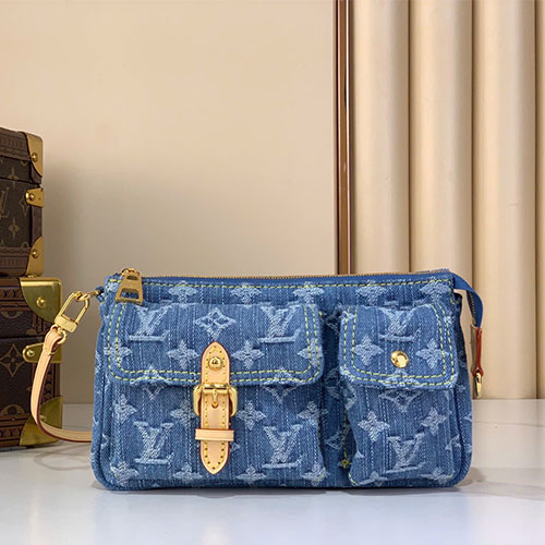 Túi xách LV Pochette Accessories Cargo Denim Bag – M27602 – Siêu VIP