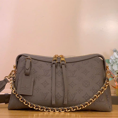 Túi xách LV Sac Hand It All PM Mahina – Xám xanh khói (đục lỗ)