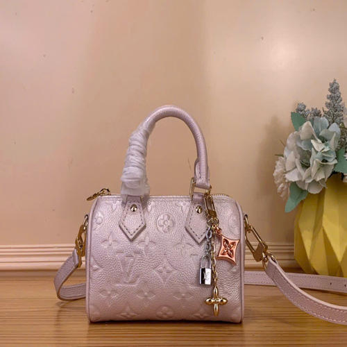 Túi Xách LV Sac Nano Speedy VIP size 16cm M27107 Hồng