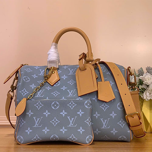Túi xách LV Sac Speedy P9 Bandoulière 30 - Xám xanh