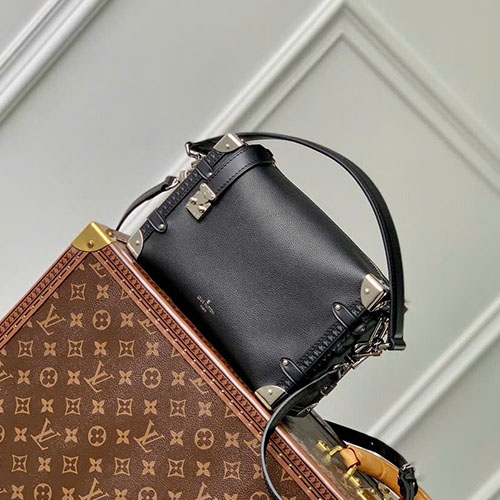 Túi Xách LV Side Trunk Bag M25160 Màu Đen Siêu Vip Size 21 cm