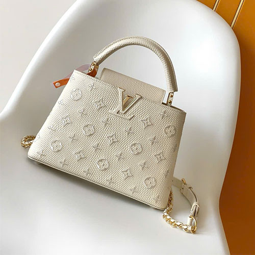 Túi xách LV siêu cấp Capucines BB – phiên bản da kỳ đà cao cấp