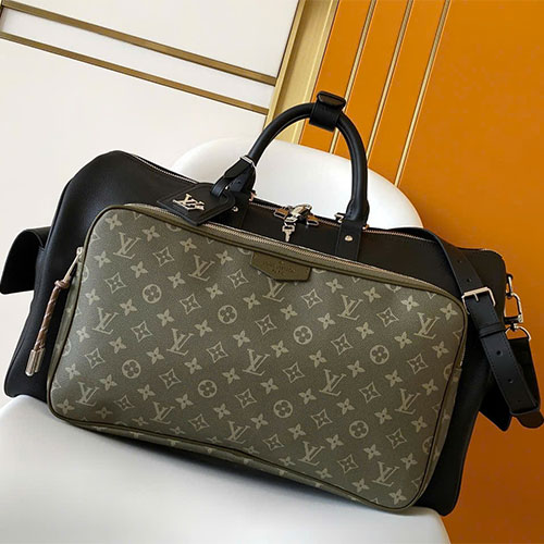 Túi xách LV siêu cấp – Keepall Bandoulière 50 LV Park da đầu tiên phối Monogram