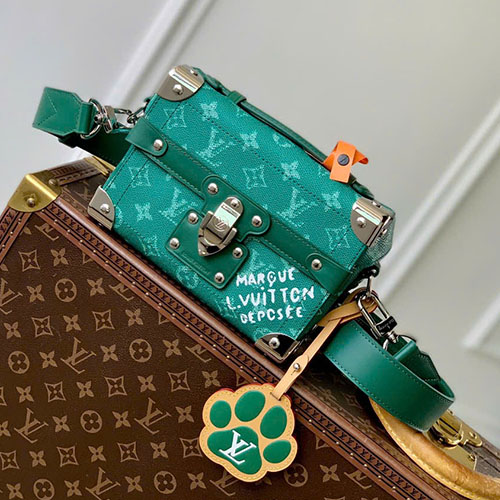 Túi Xách LV Soul Trunk M12686 Xanh Lá Siêu Vip Size 19cm