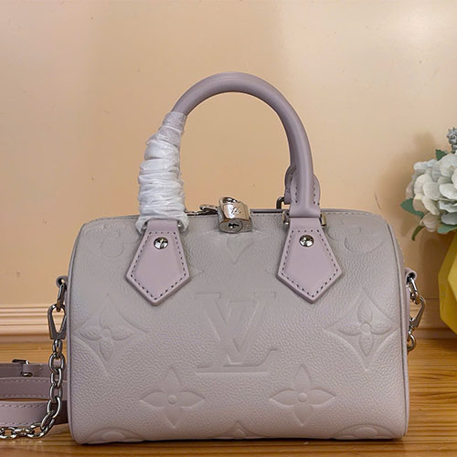Túi xách LV Speedy Bandoulière 20 Monogram Empreinte siêu VIP – M28343 - màu xám