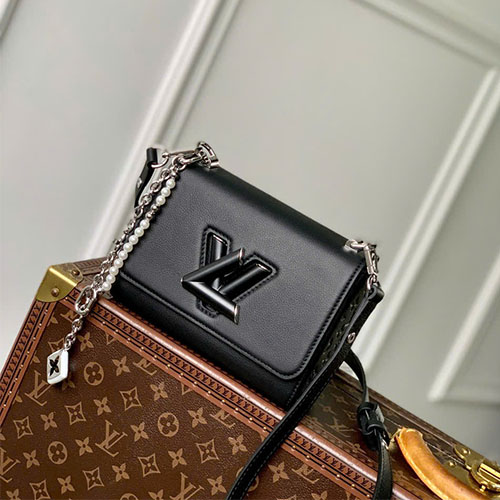 Túi Xách LV Twist PM Slim M14636  Màu Đen Siêu Vip Size 19cm