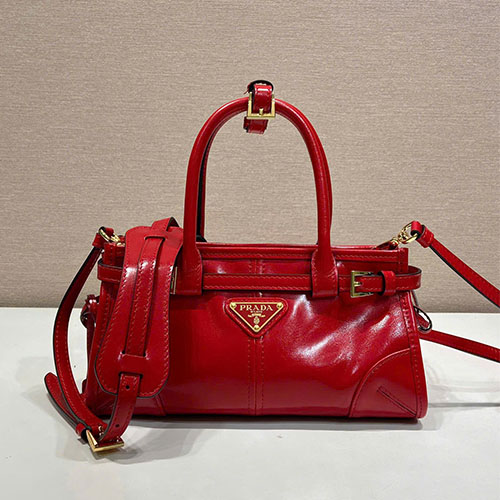 Túi xách Mini Prada 1BA486 Mini Top Handle Bag 1BA486 Da Dầu Lussolf