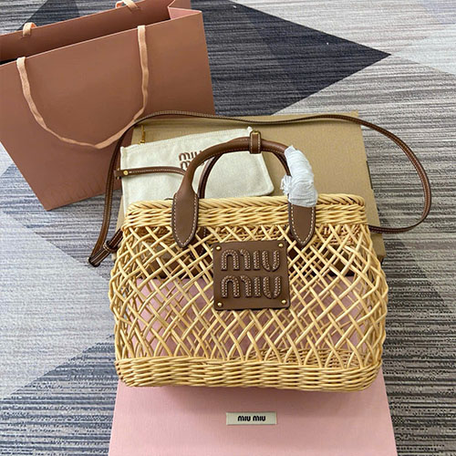 Túi Xách Miu Miu Tote 5BA286 Siêu Cấp Size 24 cm