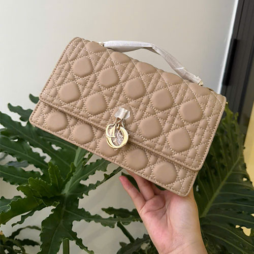 Túi Xách My Dior Top Handle Super Bag Màu Trắng Super Size 24cm