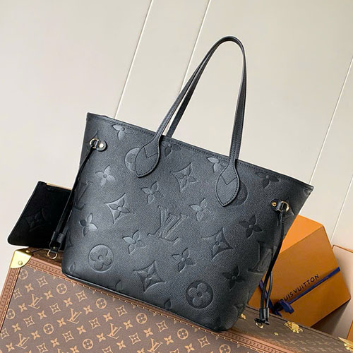 Túi Xách Neverfull MM M45685 Màu Đen Siêu Cấp Size 32cm