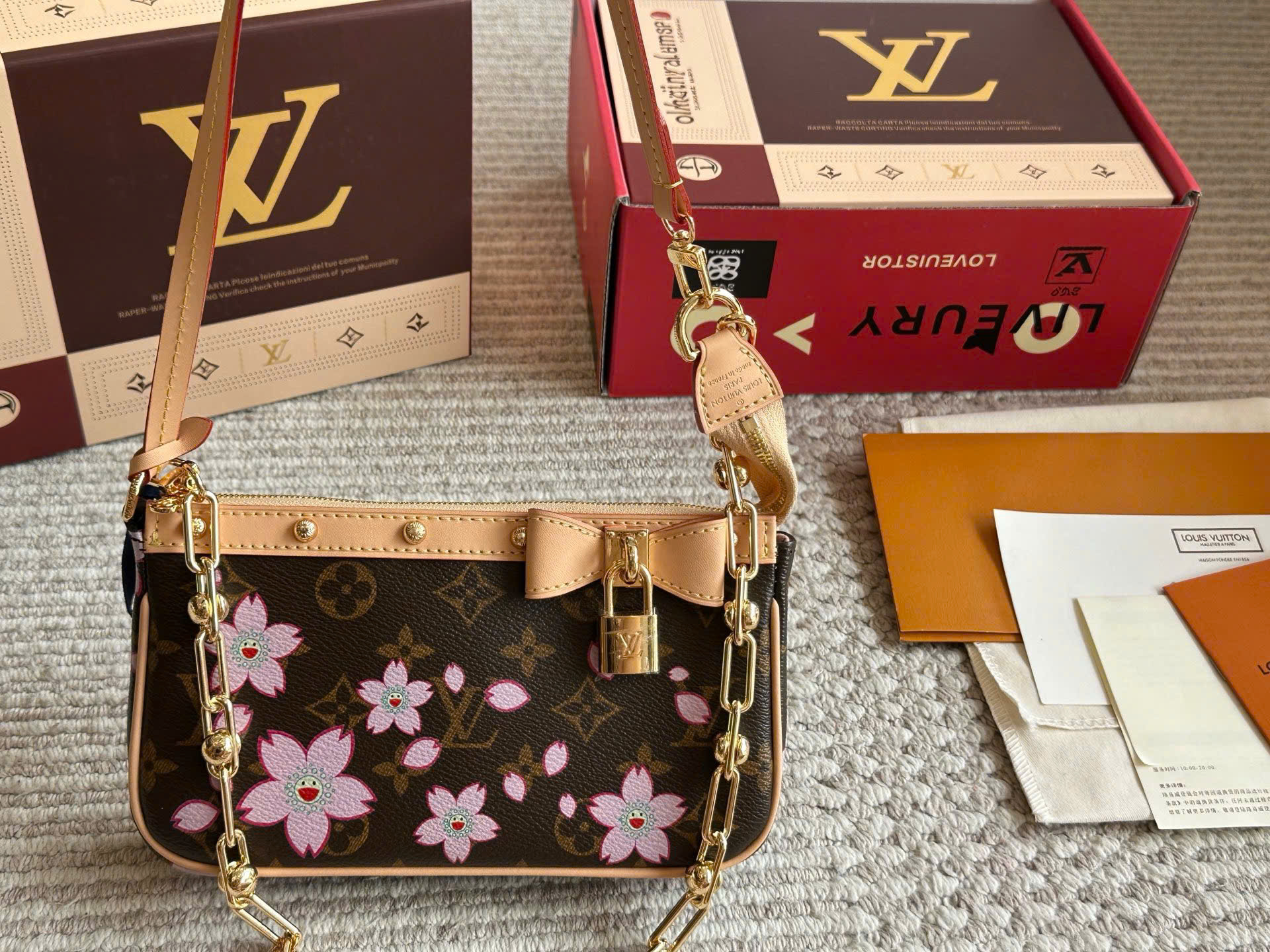 Túi Xách Pochette Accessoires LV x TM M13666 Full box Size 22cm