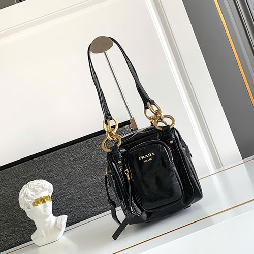 Túi Xách Prada 1BB137 Màu Đen Siêu Cấp Size 14 cm