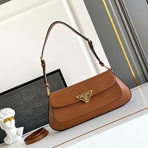Túi Xách Prada 1BD344 Màu Nâu Cam Siêu Cấp Size 31 cm