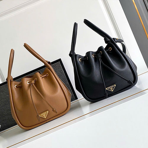 Túi Xách Prada Bucket Da Bê 1BE087 Siêu Cấp Size 22cm