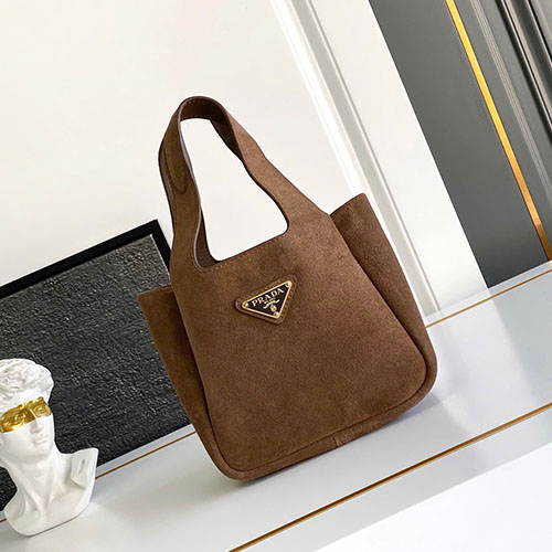 Túi Xách Prada Bucket Mini Da Lộn 1BA349 Siêu Cấp Size 18cm