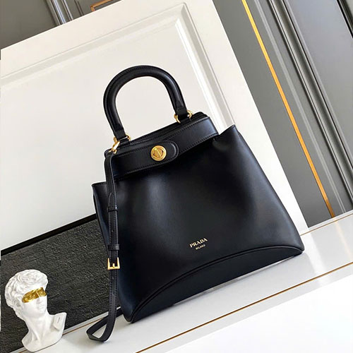 Túi Xách Prada Carey 1BG567 Màu Đen Siêu Cấp Size 31 cm