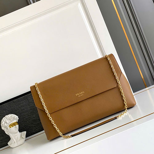 Túi Xách Prada Dây Xích Da Bê 1BD368 Siêu Cấp Size 39cm
