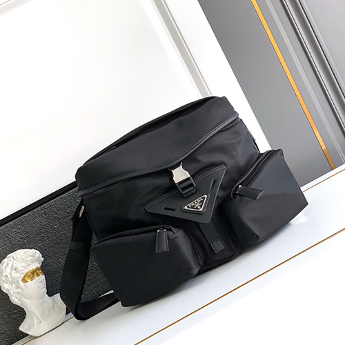 Túi Xách Prada Đeo Chéo 2VD062 Màu Đen Siêu Cấp Size 29 cm