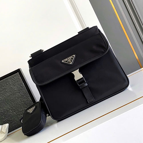 Túi Xách Prada Đeo Chéo 2VH110 Màu Đen Siêu Cấp Size 25 cm