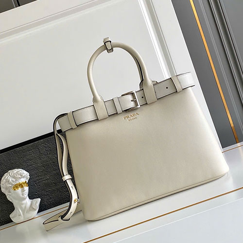 Túi Xách Prada DoubleBag 1BA417 Màu Trắng Siêu Cấp Size 35 cm