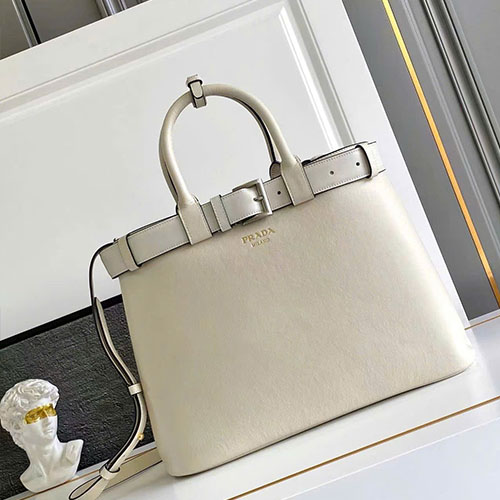 Túi Xách Prada DoubleBag 1BA417 Màu Trắng Siêu Cấp Size 38 cm