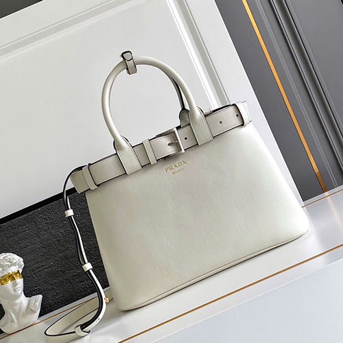 Túi Xách Prada DoubleBag 1BA434 Màu Trắng Siêu Cấp Size 32 cm