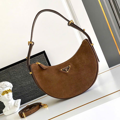 Túi Xách Prada Hobo Da Lộn 1BC194 Siêu Cấp Size 22.5cm
