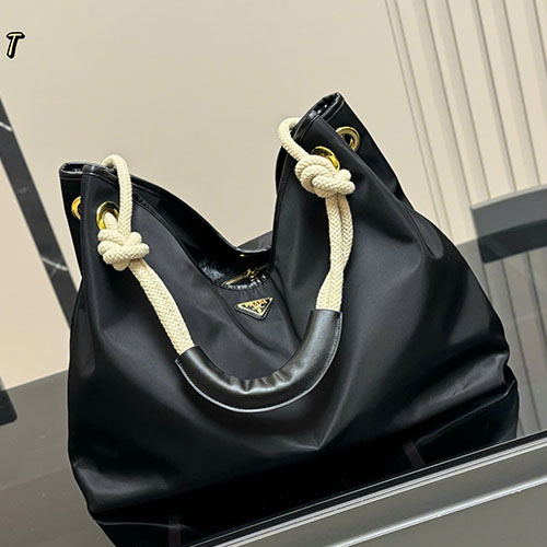Túi Xách Prada Hobo Màu Đen Full box Size 47cm