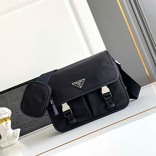 Túi Xách Prada Nylon 2VD769 Màu Đen Siêu Cấp Size 26 cm
