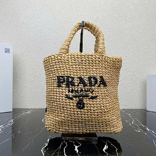 Túi Xách Prada Tote 1BG422 Màu Be Kem Siêu Cấp Size 24 cm