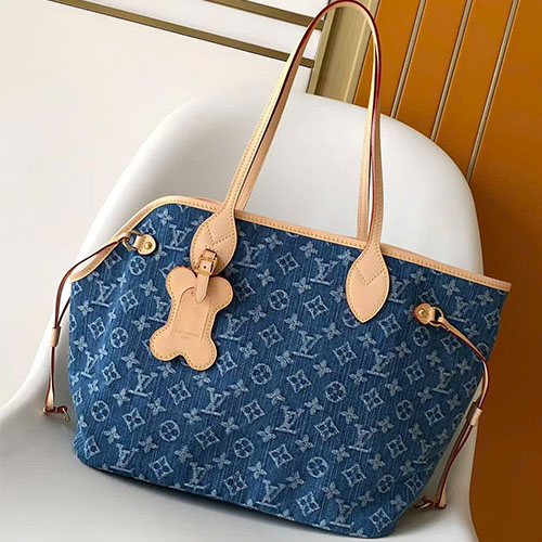 Túi xách thú cưng Louis Vuitton Neverwoof denim Siêu cấp