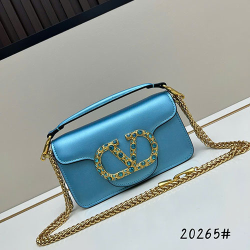 Túi Xách Valentino Mini Loco 20265 Màu Xanh Super Size 20 cm