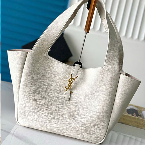 Túi Xách YSL Bea Tote 763435 Màu Trắng Siêu Cấp Size 50 cm