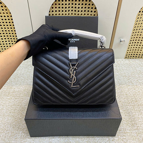 Túi Xách YSL College Medium In Quilted Leather Siêu Vip Size 24cm
