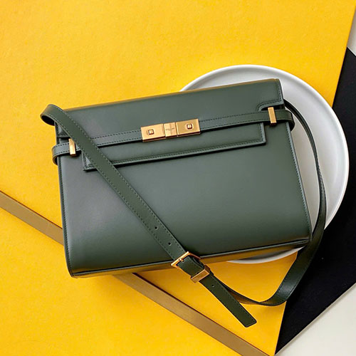 Túi Xách YSL Flip Flap Bag  579271 Màu Xanh Lá Siêu Cấp Size 29 cm