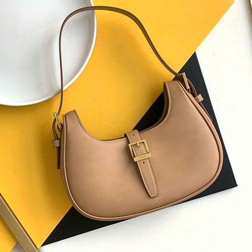 Túi Xách YSL Hobo Mini 672615 Màu Nâu Siêu Cấp Size 24.5 cm