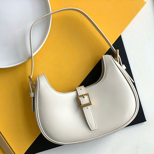 Túi Xách YSL Hobo Mini 672615 Màu Trắng Siêu Cấp Size 24.5 cm