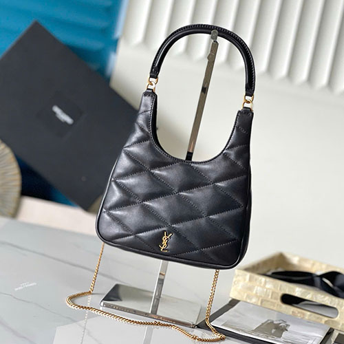 Túi Xách YSL Hobo Sade 793608 Màu Đen Siêu Cấp Size 21 cm