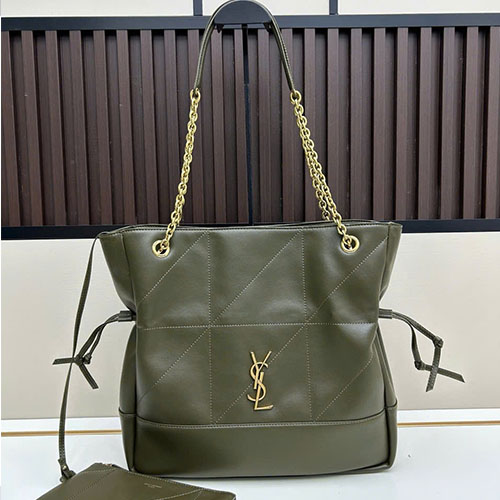 Túi Xách YSL Jamie 4.3 Large Pochon Màu Xanh Super Size 35cm