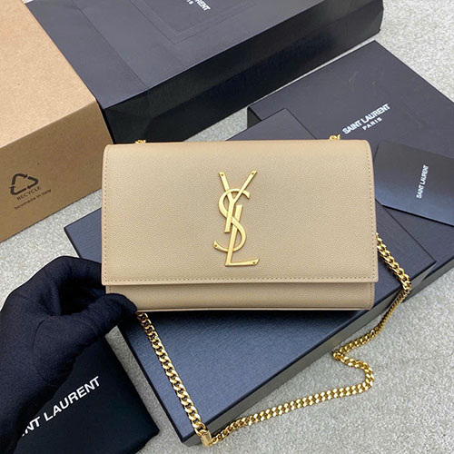 Túi Xách YSL Kate 469390 Màu Nâu Siêu Cấp Size 20 cm