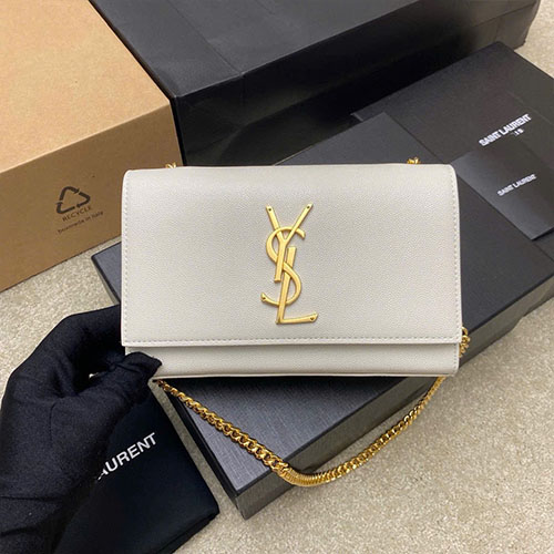 Túi Xách YSL Kate 469390 Màu Trắng Siêu Cấp Size 20 cm