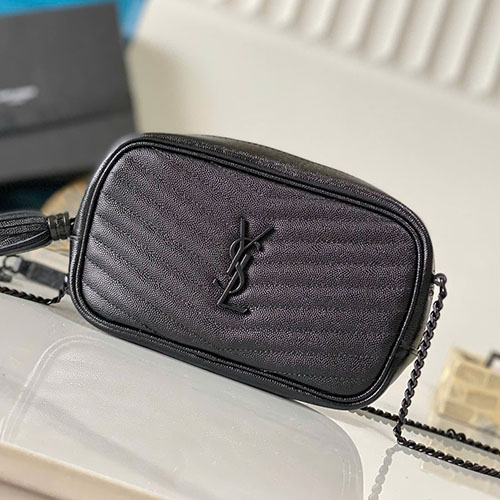 Túi Xách YSL Lou Mini Camera Bag 585040 Màu Đen Siêu Cấp Size 19 cm