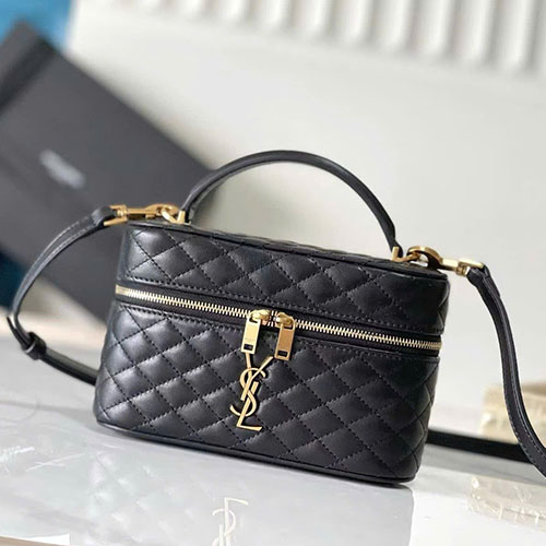 Túi Xách YSL Mini Gaby 766731 Màu Đen Siêu Cấp Size 18 cm