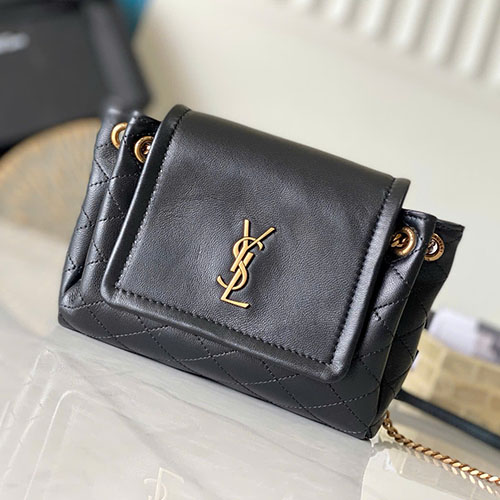 Túi Xách YSL Mini Nolita 672738 Màu Đen Siêu Cấp Size 18 cm