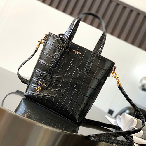 Túi Xách YSL Mini Toy Shopping Tote 712367 Màu Đen Siêu Cấp Size 18 cm