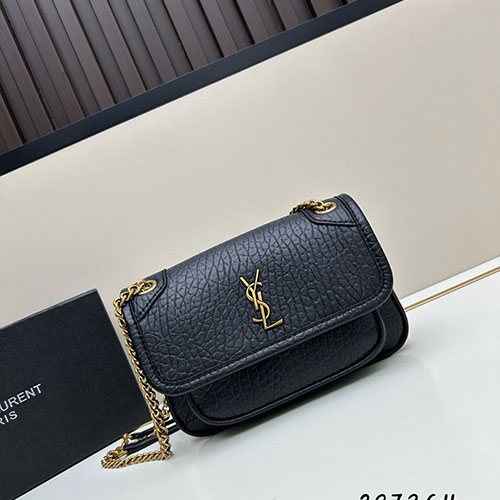 Túi Xách YSL Niki 28736 Màu Đen Super Size 19 cm