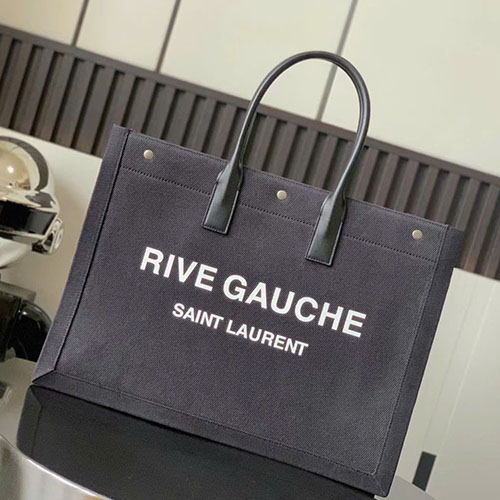 Túi Xách YSL Rive Gauche Tote 509415 Màu Đen Siêu Cấp Size 48 cm